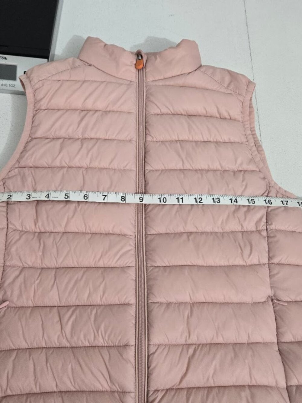Save the Duck Womens Plumtech Pink Puffer Vest Sz S Full Zip Sustainable Outdoor - Picture 7 of 9